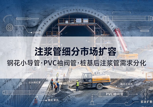 崇义注浆管细分市场扩容，隧道钢花小导管、PVC 袖阀管、桩基后注浆管需求分化